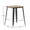 Flash Furniture 31.5 SQ Bar Top Table Brown Poly Top/Black Frame JJ-T14619H-80-BRBK-GG - alternate 3
